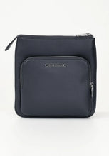 Carica l&#39;immagine nel visualizzatore di Gallery, Armani Exchange tracolla blu con tasca esterna zip
