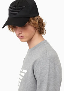 Emporio Armani Cappello da baseball con maxi aquila ricamata