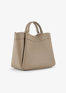 Armani Exchange Borsa shopper sagomata grande con doppi manici