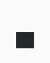 Carica l&#39;immagine nel visualizzatore di Gallery, Armani exchange Portafoglio nero a libro portamonete logo lettering
