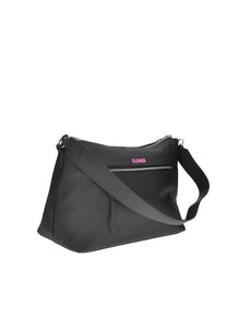 Sun68 borsa donna bowling in neoprene nero con tracolla e charm
