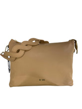 Carica l'immagine nel visualizzatore di Gallery, MBRC borsa camel media in pelle tre scomparti zip con doppia tracolla
