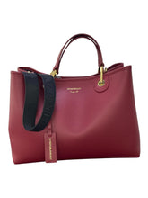 Carica l'immagine nel visualizzatore di Gallery, Emporio Armani Shopper MyEA Bag media stampa cervo bordeaux
