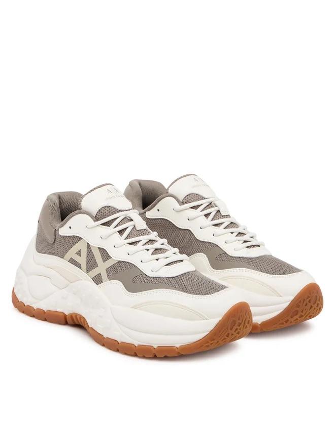 Armani Exchange Sneakers donna chunky verdi e bianche
