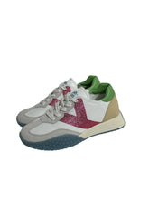 Carica l&#39;immagine nel visualizzatore di Gallery, Keh noo sneakers donna bianche inserti multicolore
