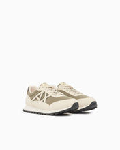 Carica l'immagine nel visualizzatore di Gallery, Armani Exchange Sneakers uomo beige logo bianco
