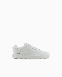 Emporio Armani Sneakers in pelle bianche con maxi patch EA