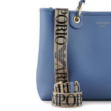 Carica l&#39;immagine nel visualizzatore di Gallery, Emporio Armani Shopper MyEA Bag media stampa cervo color denim

