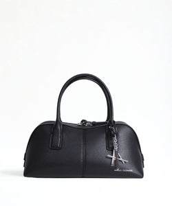 Armani Exchange borsetta bauletto nera a mano con tracolla