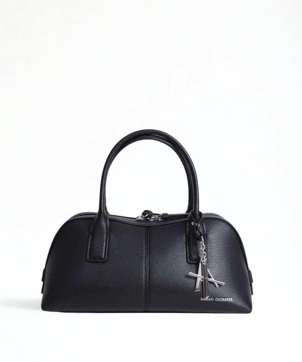 Armani Exchange borsetta bauletto nera a mano con tracolla