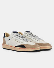 Carica l'immagine nel visualizzatore di Gallery, CRIME LONDON sneakers uomo chelsea cracked bianche retro blu
