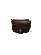 Carica l&#39;immagine nel visualizzatore di Gallery, Armani Exchange mini bag stondata con logo marrone scuro
