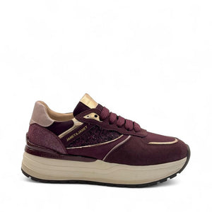 Janet&Janet sneakers donna Aurya bordeaux platform