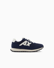 Carica l'immagine nel visualizzatore di Gallery, Armani Exchange Sneakers uomo blu logo bianco

