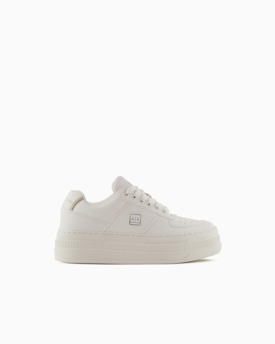 Armani Exchange Sneakers donna bianche platform
