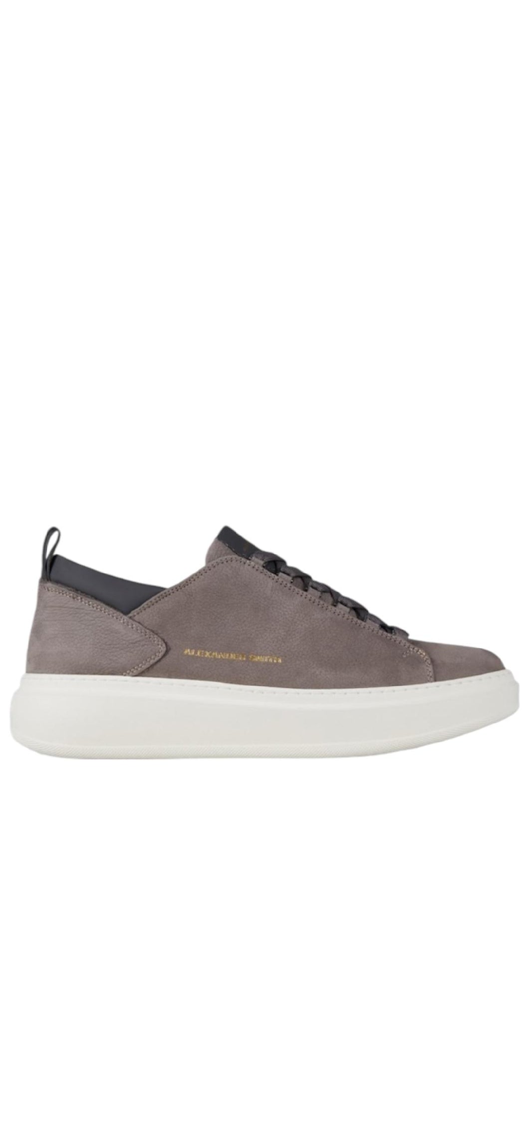 Alexander Smith Wembley sneakers uomo in nabuk bottalato grigio