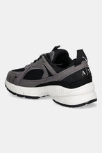Carica l&#39;immagine nel visualizzatore di Gallery, Armani Exchange Sneakers uomo grigie e nere sportive
