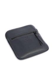 Carica l'immagine nel visualizzatore di Gallery, Armani Exchange tracolla flat semi-rigida blu ebony con tasca esterna
