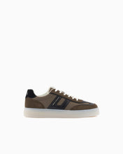 Carica l'immagine nel visualizzatore di Gallery, Armani Exchange Sneakers uomo cachi fascia laterale nera
