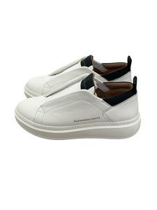 Alexander Smith Wembley Slip-on Uomo in morbida pelle bianca con dettagli neri