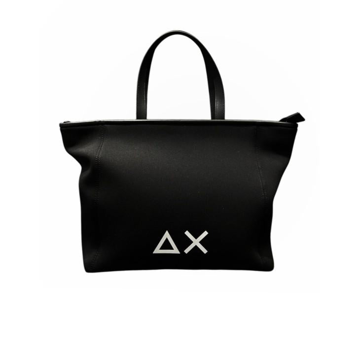 Sun68 Shopping bag donna Jacqueline nera logo bianco