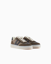 Carica l'immagine nel visualizzatore di Gallery, Armani Exchange Sneakers uomo cachi fascia laterale nera
