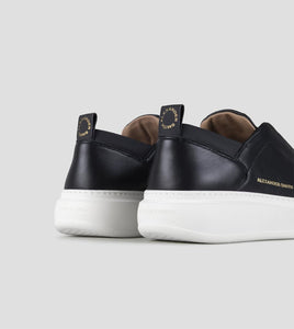 Alexander Smith Wembley Slip-on Uomo in morbida pelle nera