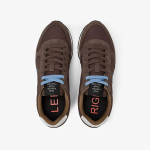 Sun68 Sneakers Uomo Tom solid marrone logo celeste