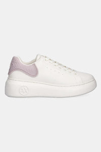 Armani Exchange Sneakers donna bianche con retro rosa