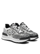 Carica l&#39;immagine nel visualizzatore di Gallery, Liu Jo sneakers glitter black and silver
