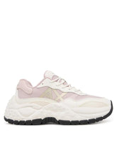 Carica l&#39;immagine nel visualizzatore di Gallery, Armani Exchange Sneakers donna chunky rosa e bianche
