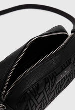 Carica l'immagine nel visualizzatore di Gallery, Armani Exchange borsa piccola nera con monogram floccato
