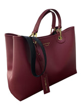 Carica l'immagine nel visualizzatore di Gallery, Emporio Armani Shopper MyEA Bag media stampa cervo bordeaux
