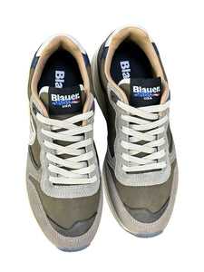 BLAUER Sneakers Uomo F5RAY02 TORTORA/VERDE MILITARE
