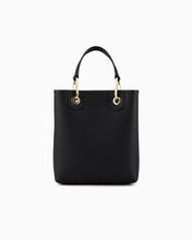 Carica l'immagine nel visualizzatore di Gallery, Emporio Armani Shopper verticale MyEA Bag stampa cervo nera
