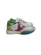 Carica l&#39;immagine nel visualizzatore di Gallery, Keh noo sneakers donna bianche inserti multicolore
