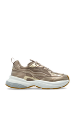 Carica l'immagine nel visualizzatore di Gallery, Emporio Armani Sneakers in mesh bronzo dettagli laminati e logo signature
