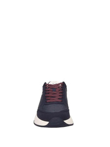 Armani Exchange Sneakers blu pelle e camoscio