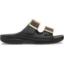 Carica l'immagine nel visualizzatore di Gallery, CROCS donna nere fibbie oro Saturday Metallic Buckle Sandal W
