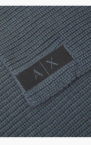 Armani Exchange Sciarpa grigia misto lana