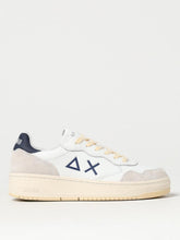 Carica l'immagine nel visualizzatore di Gallery, Sun68 Sneakers Uomo Big Basket Evo in pelle bianco/blu navy
