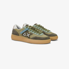 Carica l'immagine nel visualizzatore di Gallery, Sun68 Sneakers Uomo Luis in tela e suede verde militare
