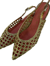 Carica l'immagine nel visualizzatore di Gallery, Braccialini slingback donna traforate oro
