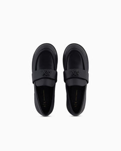 Armani Exchange mocassini donna neri bassi e leggeri