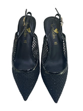 Carica l'immagine nel visualizzatore di Gallery, Braccialini decollète slingback donna nere a rete
