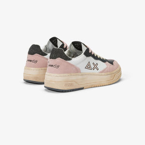 Sun68 Sneakers basket love lady bianco e rosa