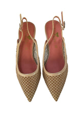 Carica l'immagine nel visualizzatore di Gallery, Braccialini decollète slingback donna oro a rete
