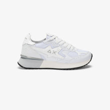 Carica l'immagine nel visualizzatore di Gallery, Sun68 Sneakers donna Stargirl Silver in mesh bianco
