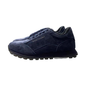 Armani Exchange Sneakers in camoscio blu