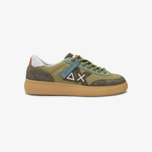 Carica l'immagine nel visualizzatore di Gallery, Sun68 Sneakers Uomo Luis in tela e suede verde militare
